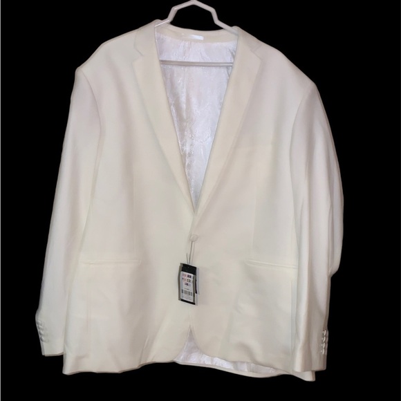 Not for sale NWT Dobell men’s one button blazer 56R cream Easter - Picture 2 of 12
